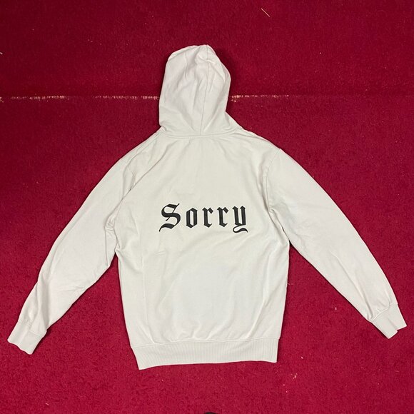 White Hoodie with Text - H&M - Picture 1 of 4